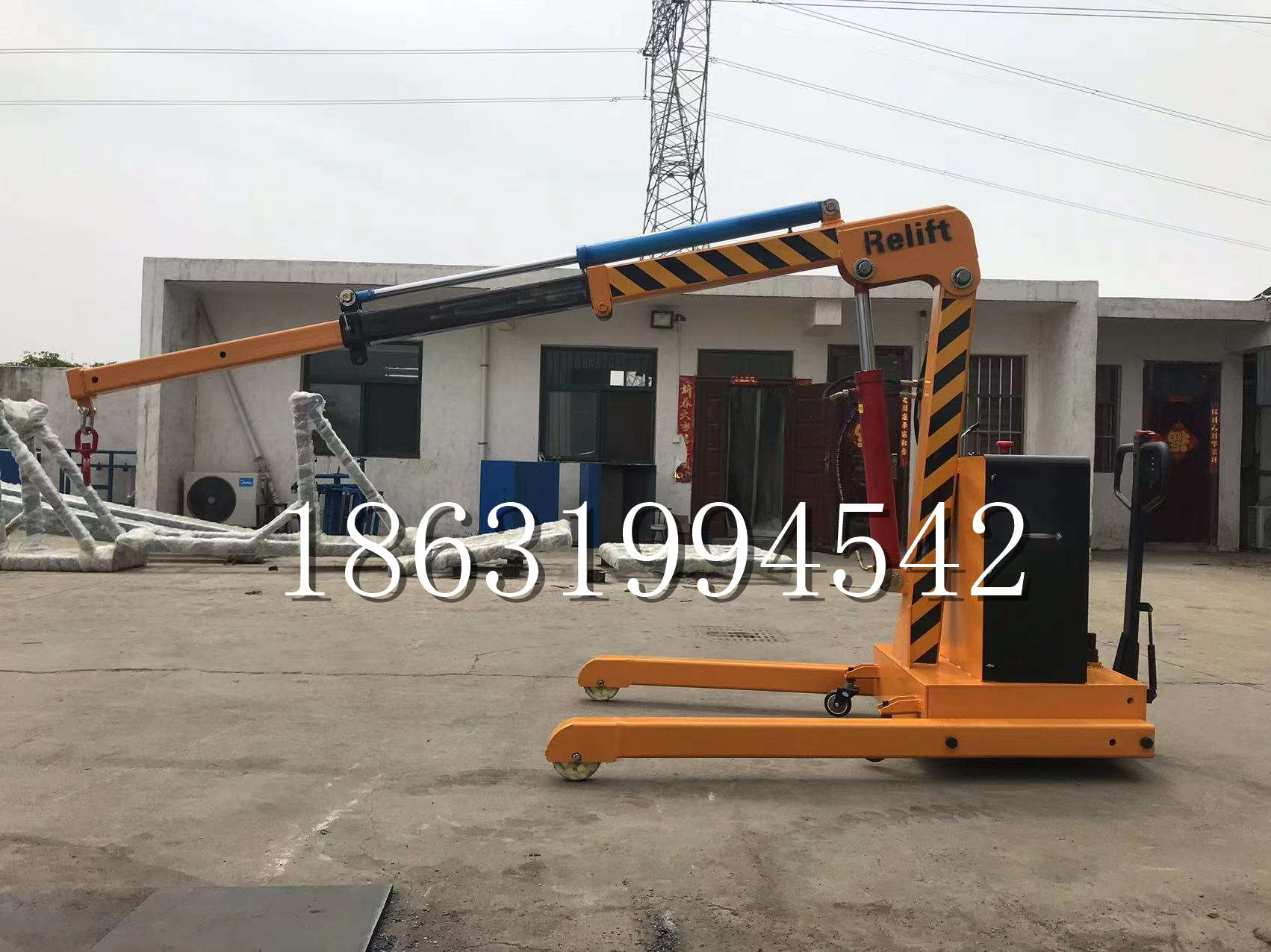 北区久征定做3吨三轮随车吊 农用园林绿化移树吊 平板工程用小吊机